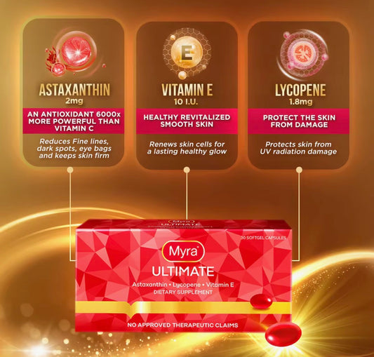 Myra Ultimate – Astaxanthin + Lycopene + Vitamin E