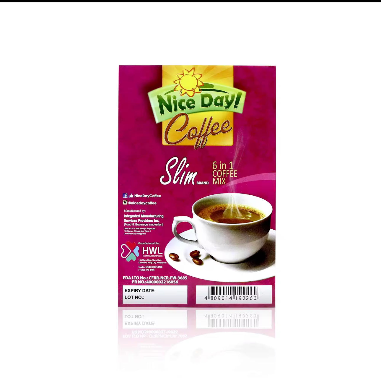 Nice Day Coffee Slimming |6n1 Coffee mix |10 sachets