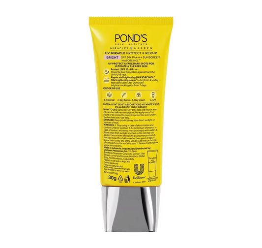 Ponds UV Miracle Protect & Repair Bright Sunscreen SPF50+ PA++++