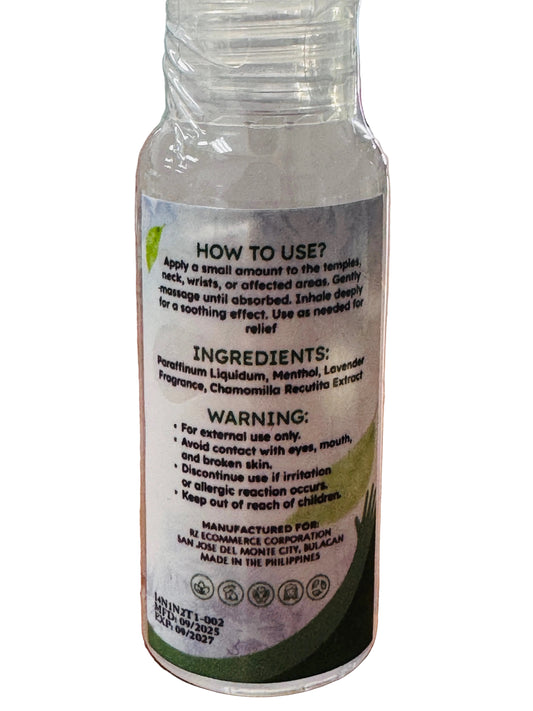 MenthRelief Mentholated Calming Oil |50ml | Kamay Ni Nanay