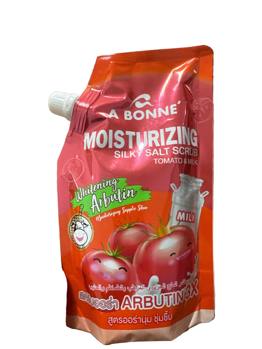 Abonne Whitening Silky Salt Scrub Whitening Scrub Tomato & Milk 350G