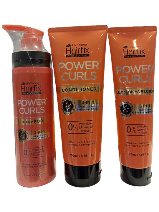 HairFix Power Curls Shampoo | Conditioner | Hair Lotion