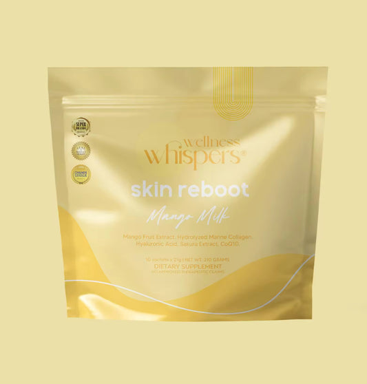 Wellness Whispers Skin Reboot | Mango Milk Flavor | 21gx10sachets