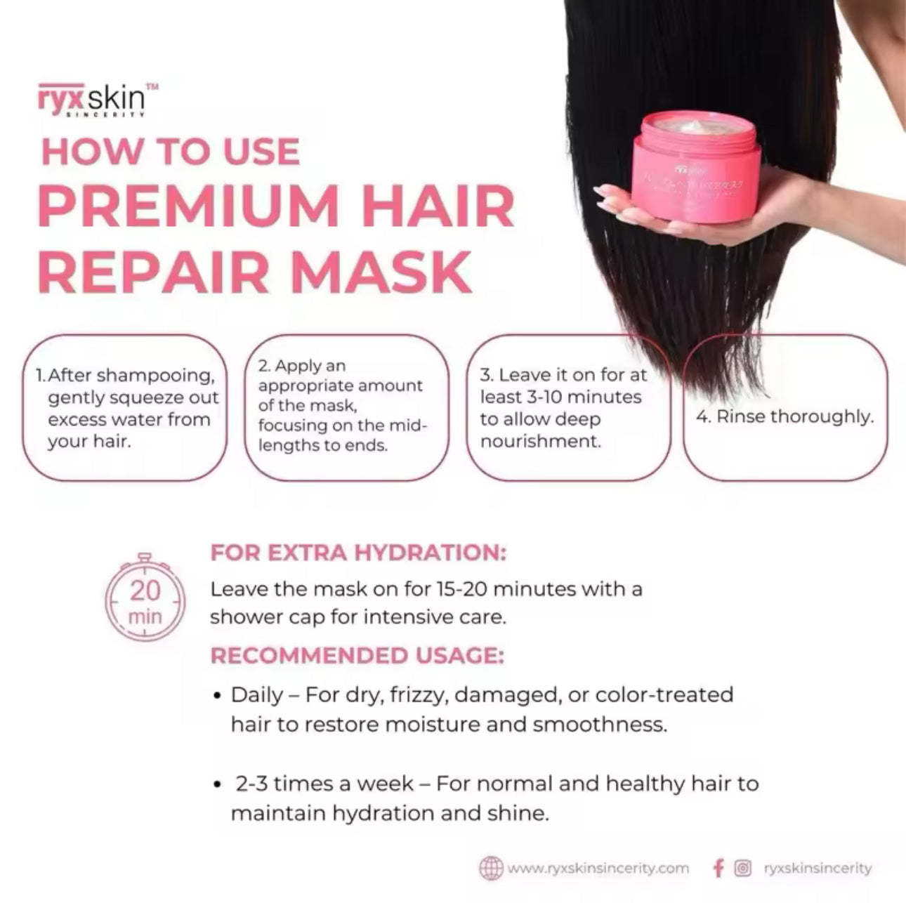 RyxSkin Premium Hair Repair Mask 180g