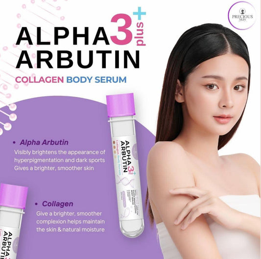 Alpha Arbutin 3plus Collagen Body Serum 45ml | Purple | π― Authentic from Thailand