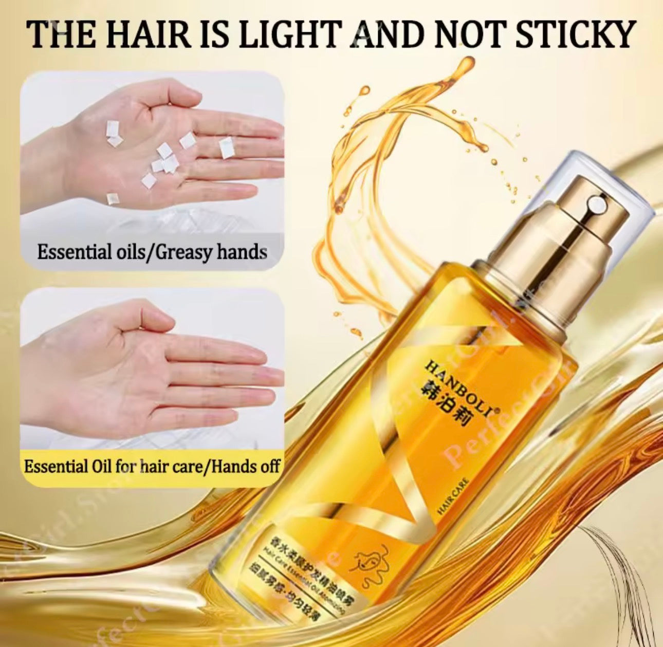 HANBOLI Hair Care Essential Oil Spray | Non-Greasy