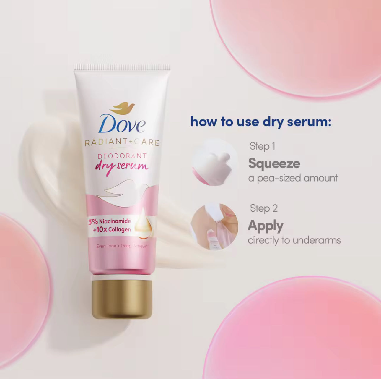 Dove Radiant Care | Niacinamide+ Vegan Collagen Dry Serum |40ml