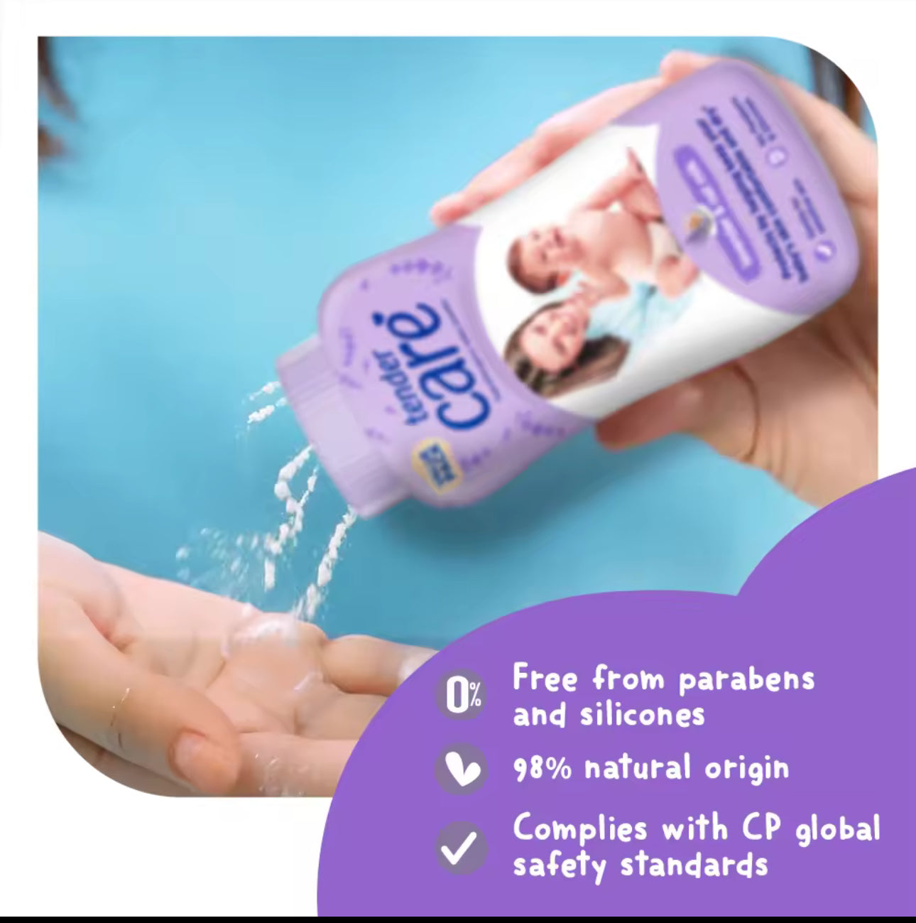 Tender Care Hypoallergenic Baby Powder – Lavender | 200g