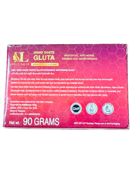 Deli Skin Nano White Gluta Intensive Whitening Soap | 50X | 90g
