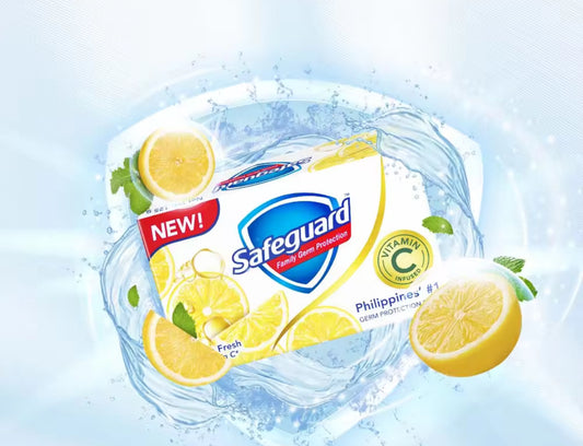 Safeguard Antibacterial Soap Bar | Lemon Fresh | 125g x3
