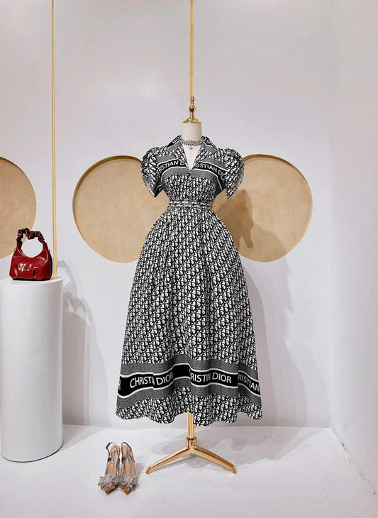 Dress Puff-Shoulder design (Sml to XL)
