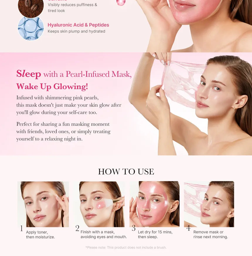 Medicube PDRN Pink Caffeine Night Wrapping Mask 75ml | authentic from Korea