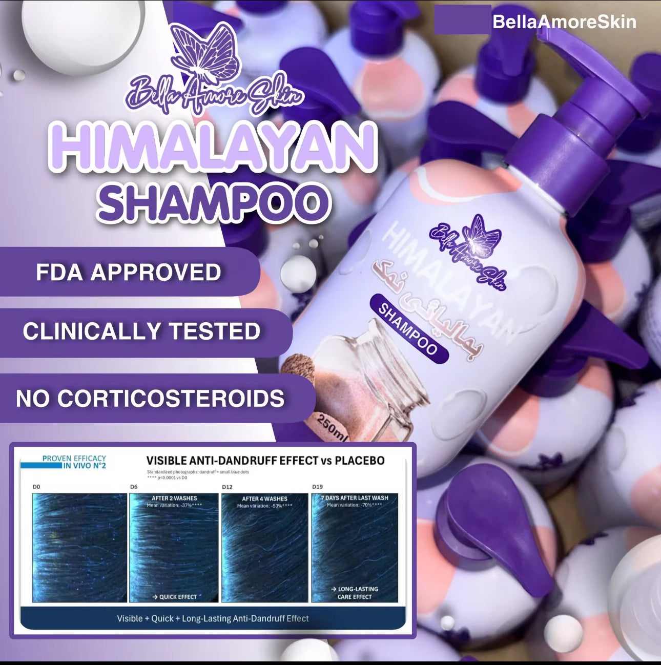 HIMALAYAN SHAMPOO by BELLA AMORE SKIN