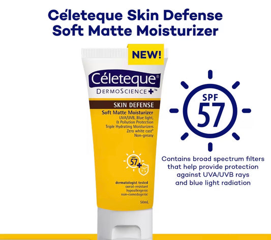 Céleteque Skin Defense Soft Matte Moisturizer SPF 57+ | 50ml