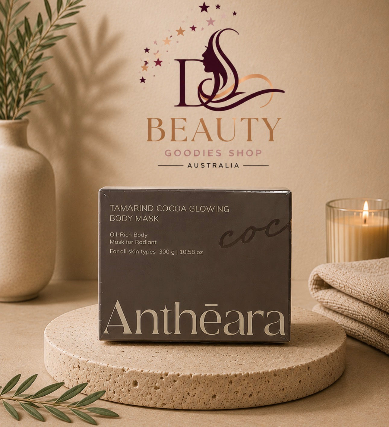 Anthēara Tamarind Cocoa Glowing Body Mask | 300g