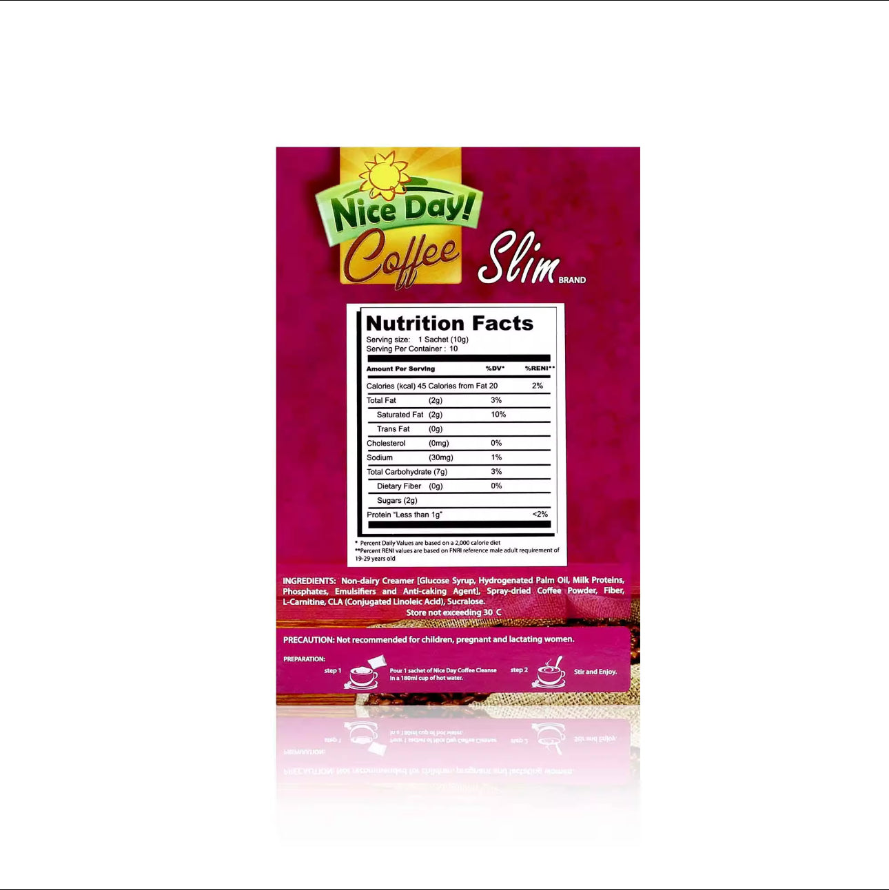 Nice Day Coffee Slimming |6n1 Coffee mix |10 sachets