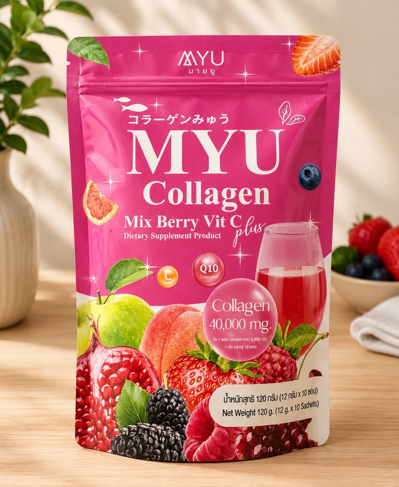 MYU Collagen Mix Berry Vit C Plus