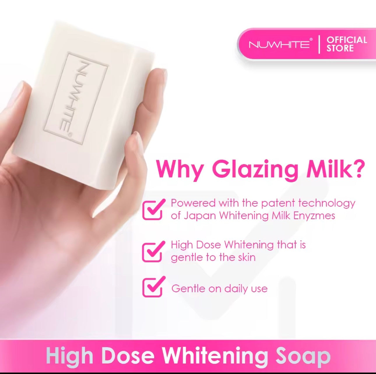 NUWHITE Glazing Milk Soap | 135g