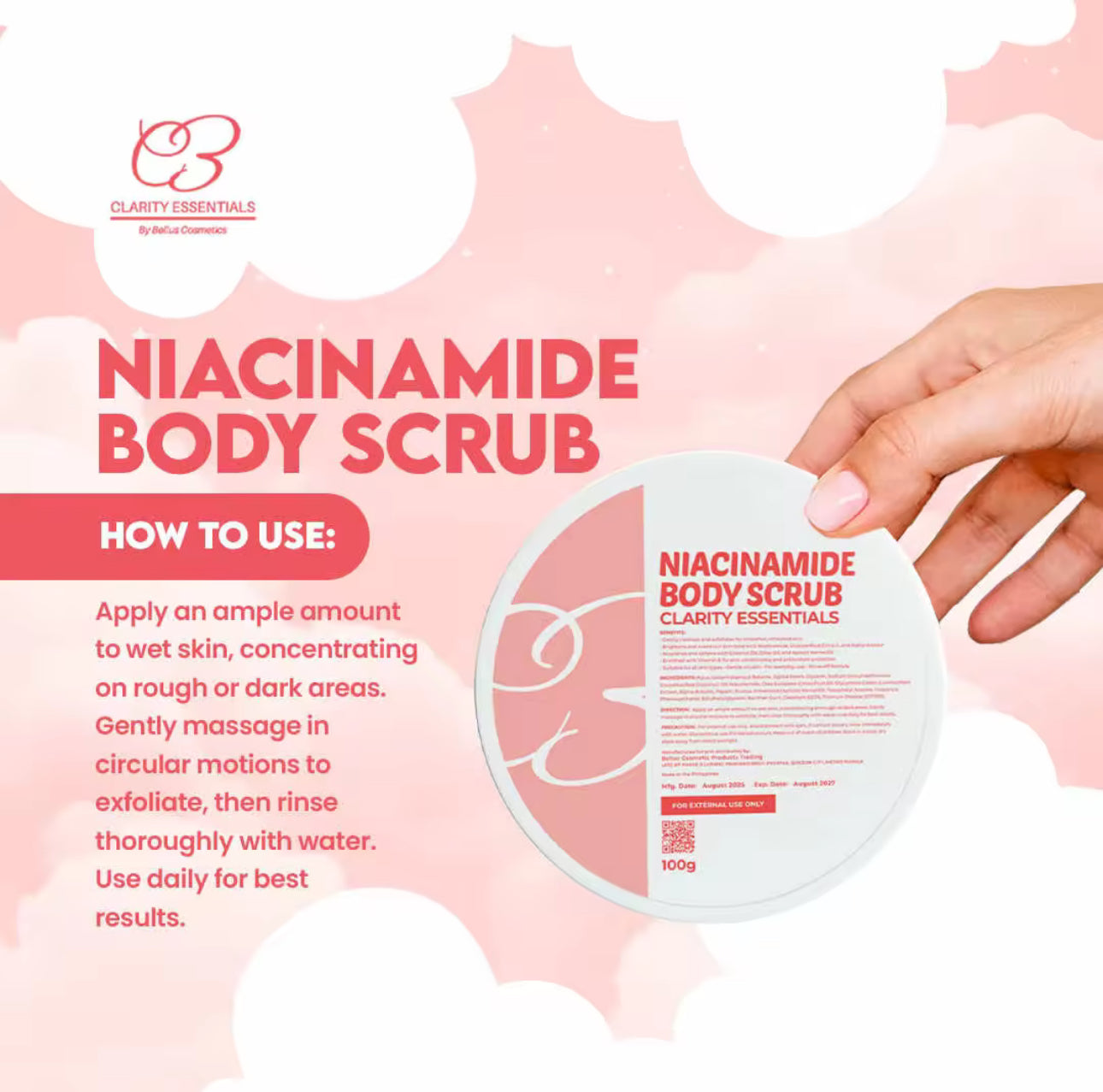 Niacinamide Body Scrub | Clarity Essentials