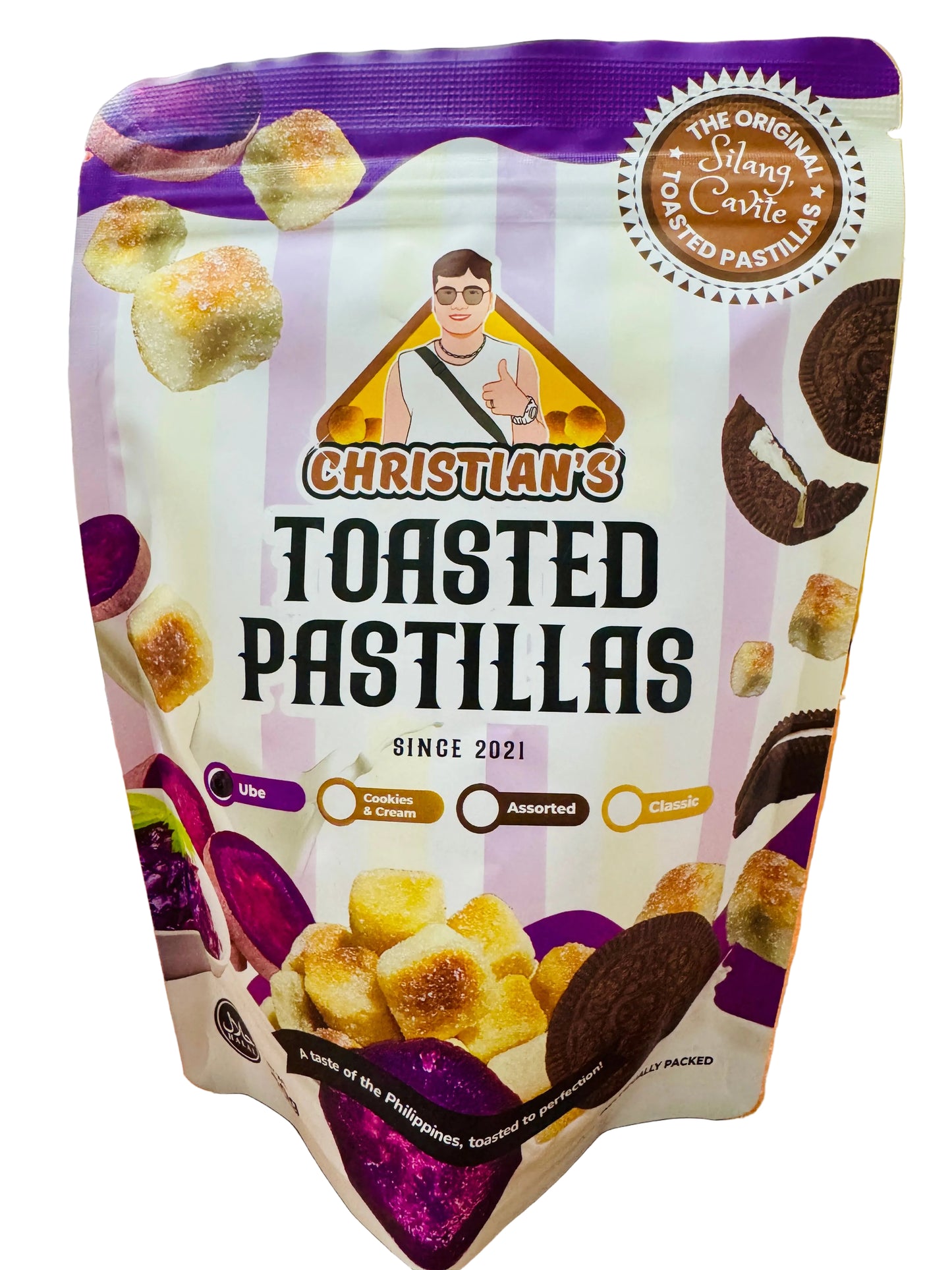 Pastillas Ube Macapuno / Toasted Flavored Pastillas / 150g