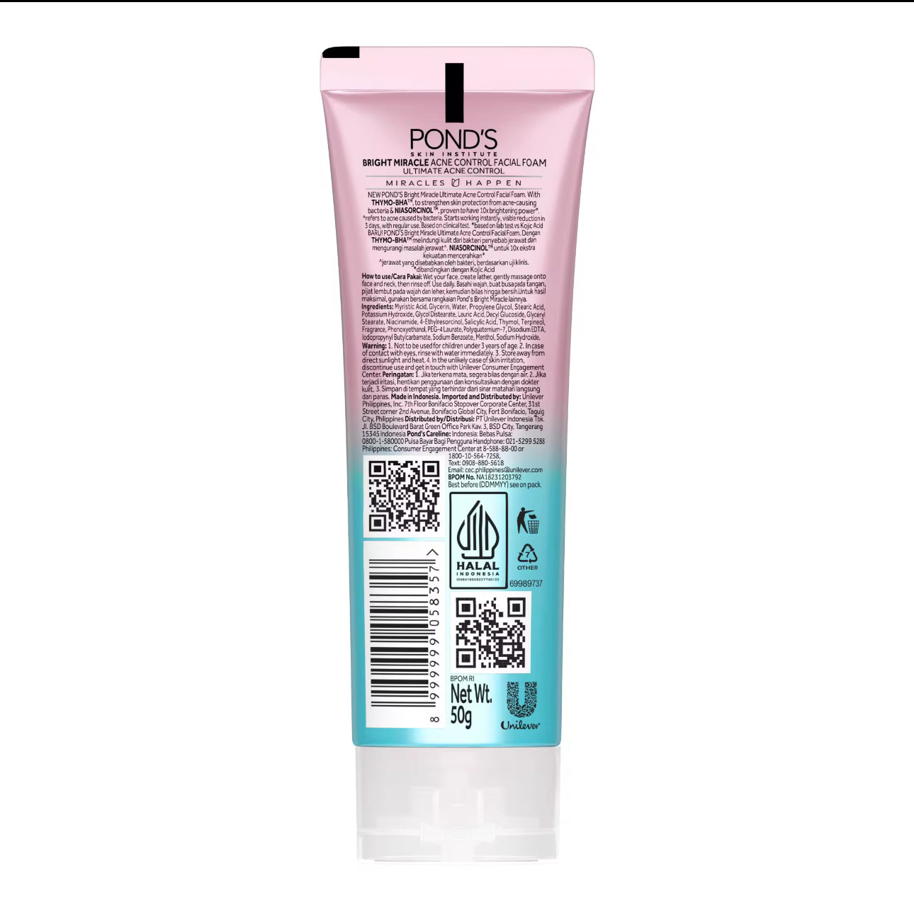 PONDS Thymo-BHA Acne Facial Foam 50g