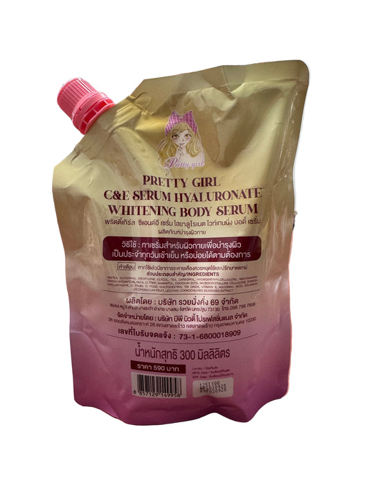 Pretty Girl C&E Serum Hyaluronate Whitening Body Serum| 300ml | π― Authentic from Thailand πΉπ