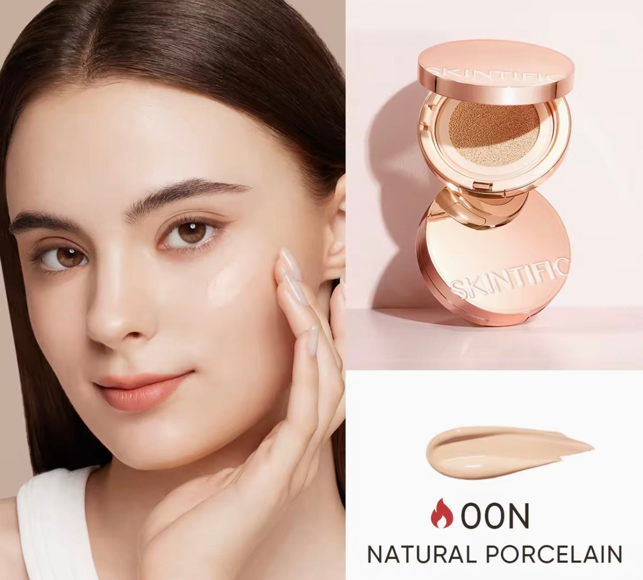 Skintific Cover All Perfect Cushion |High Coverage Poreless Flawless Foundation |24H Long-lasting SPF35 PA++++