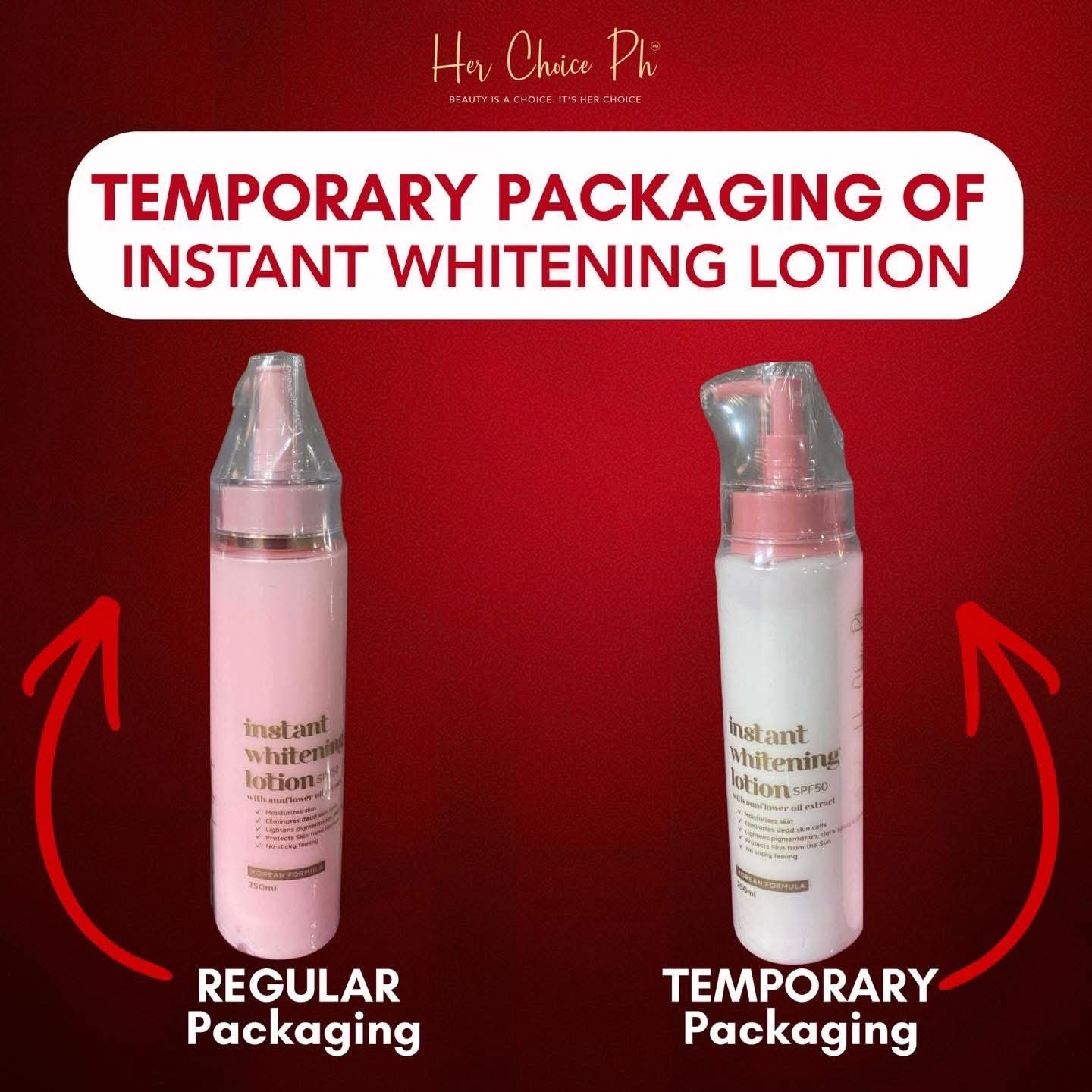 Her Choice Ph Instant Whitening Lotion SPF 50