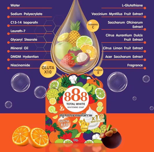 888 Total White Whitening Soap | 80g