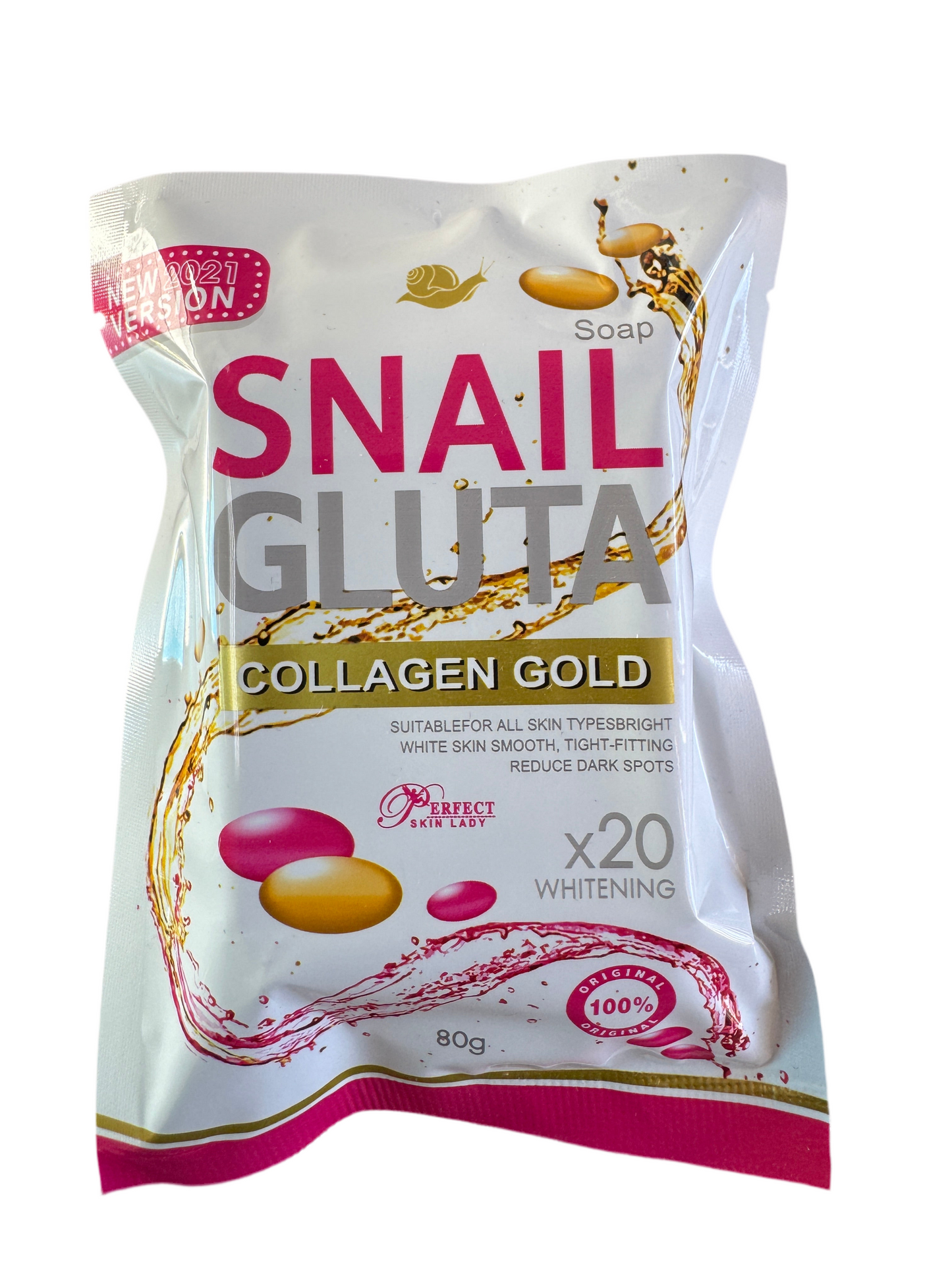 Snail Gluta Collagen Gold Soap | x20 Whitening | π― Authentic from Thailand πΉπ