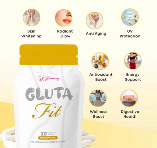Glowming Gluta Fit Capsules | L Glutathione + Marine Collagen w/ L Carnitine