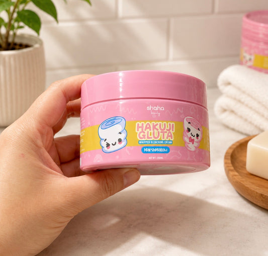 Shaha Beauty Hakuji Gluta Marshmallow Whipped Bleaching Cream | 200ml