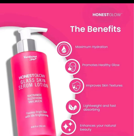 HonestGlow Glass Skin Serum Lotion | 250ml