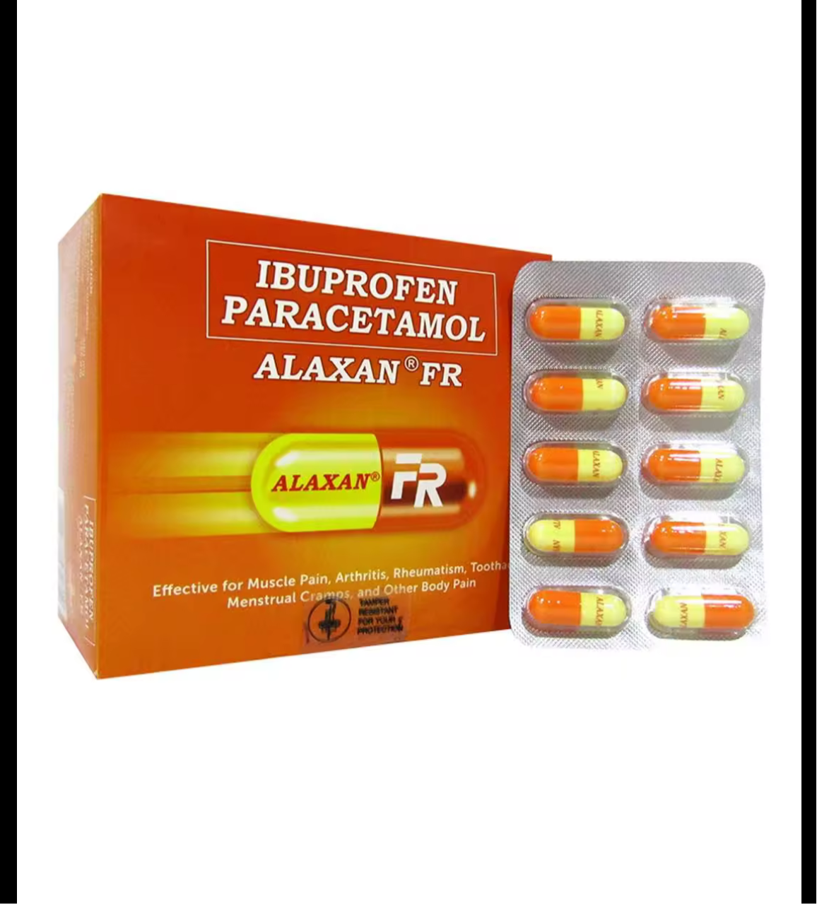 Alaxan FR Ibuprofen Paracetamol 10 Capsules