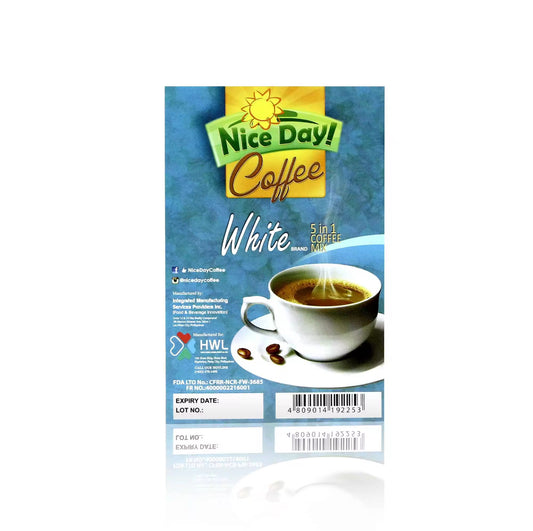 Nice Day Coffee White 1 Box Glutathione Collagen Whitening Gluta Coffee