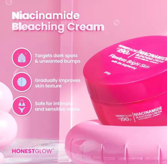 Honest Glow 190 Niacinamide Bleaching Cream | Flawless Bright Skin