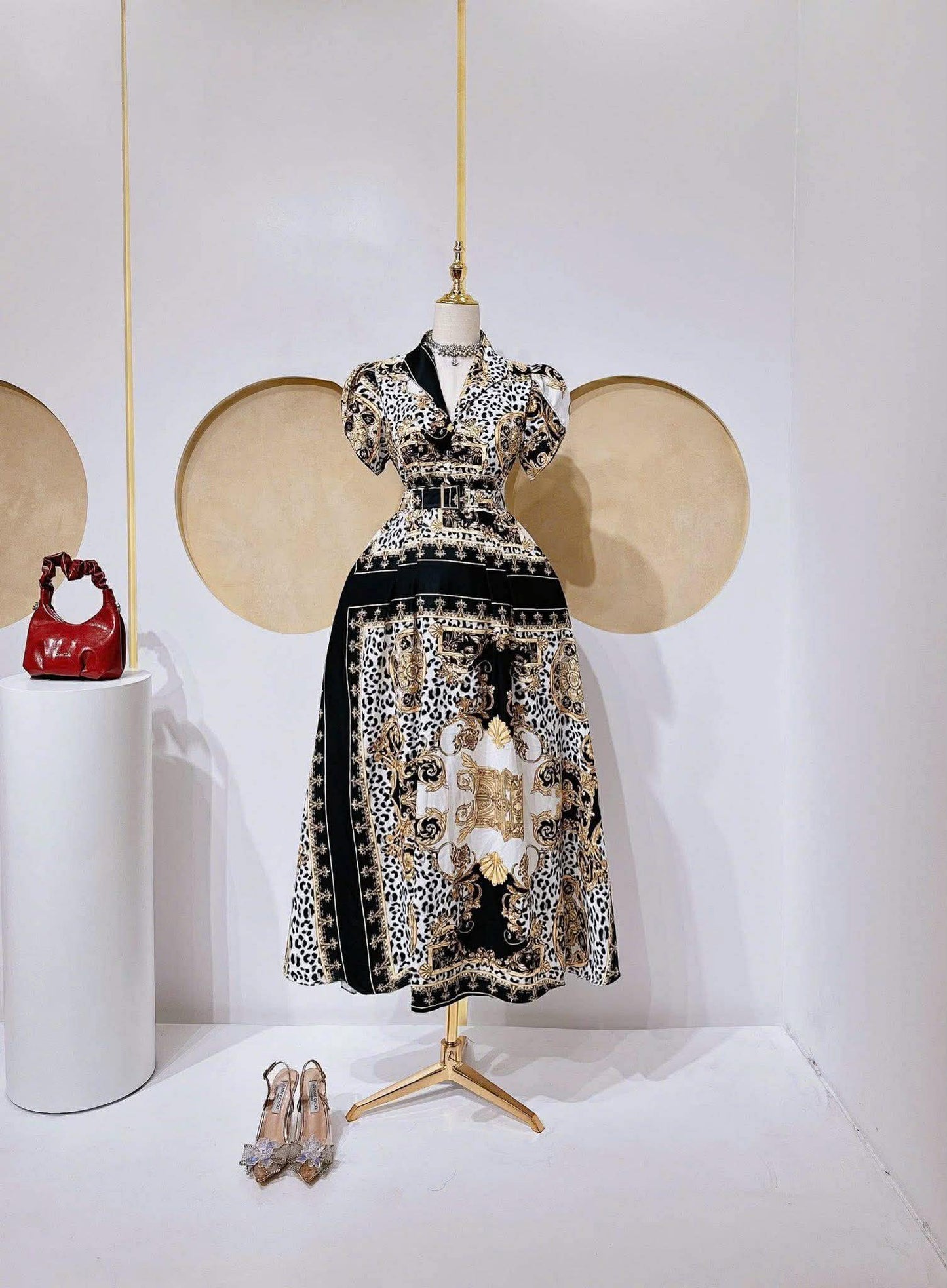 Dress Puff-Shoulder design (Sml to XL)