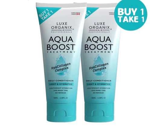 LUXE ORGANIX Aqua Boost Treatment – HyaCollagen Complex | 180mlx2