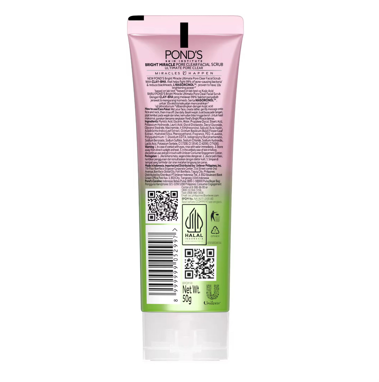 Ponds Clear Solutions Facial Scrub 50g