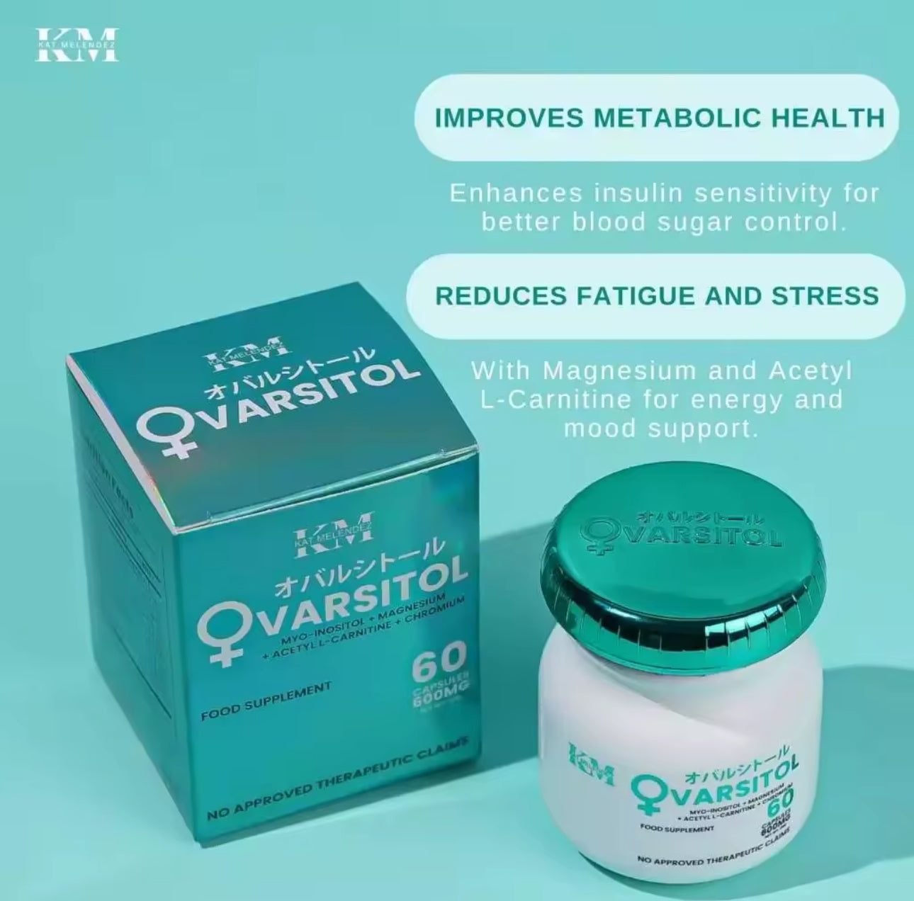 Ovarsitol 600mg 60 Capsules | BY KM