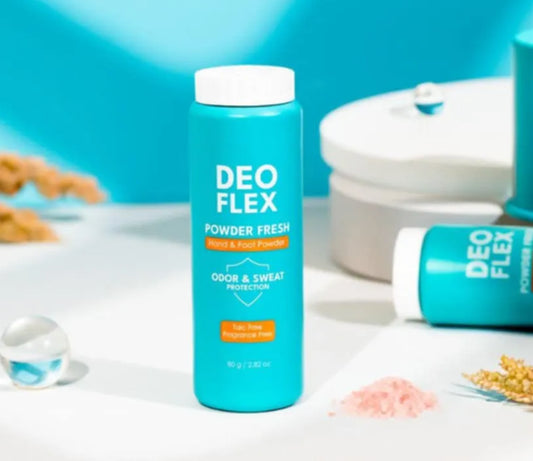 Deo Flex | Underarm Cream 25ml | Powder Fresh 80g | Deodorant soap 100g | Ultra Light Deodorant Spray 60ml | Extreme Deodorant Spray 60ml