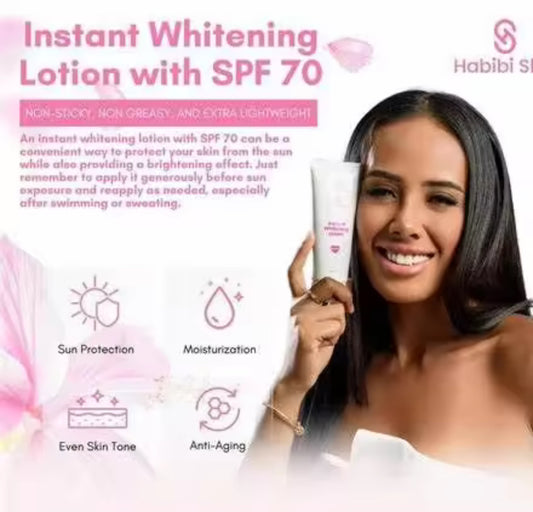 Habibi Skin Instant Whitening Lotion with SPF 70 | 100g
