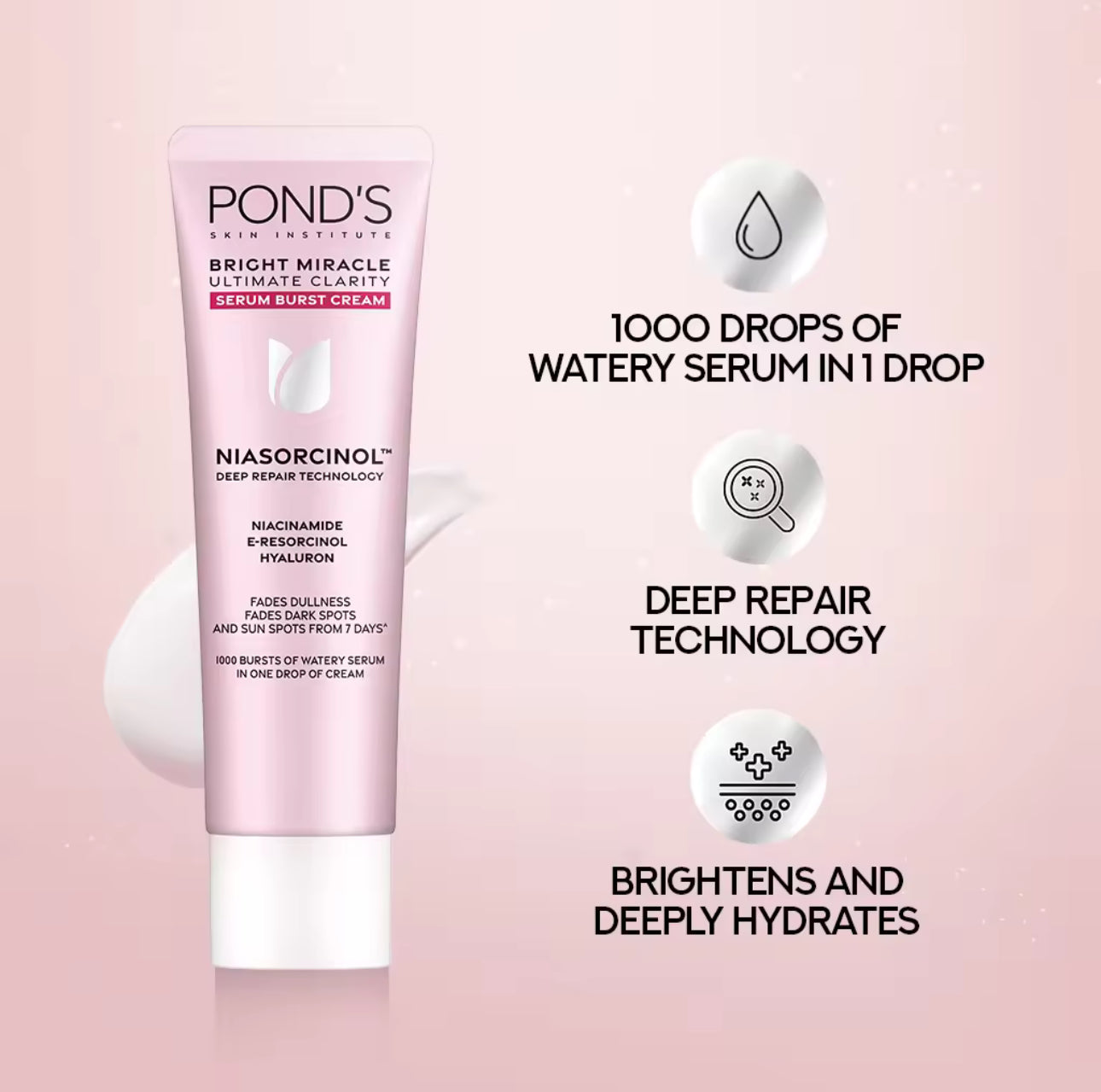 Ponds Bright Miracle Serum Burst Cream 20G