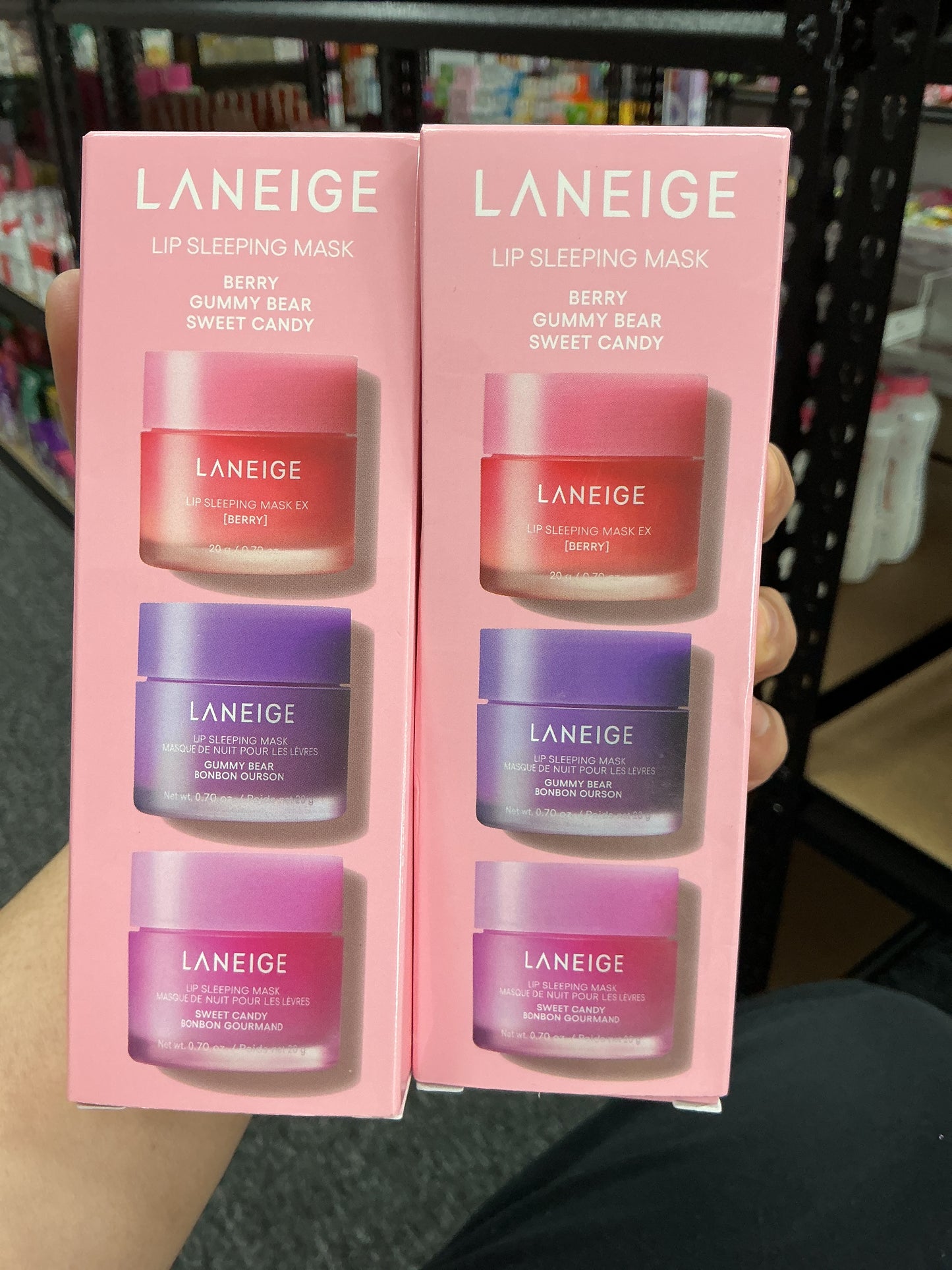 Laneige Lip Sleeping Mask EX 3 pcs/box - 20g Berry, Gummy bear and sweet candy | authentic from Korea