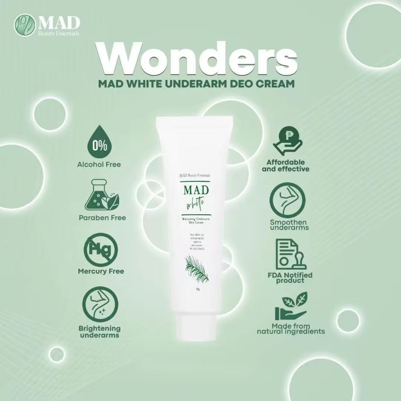 MAD White Underarm Whitening Deo Cream
