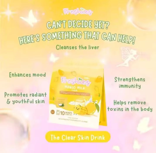 FRESHIES Mango Milk Collagen Drink | 10 sachets x 21g