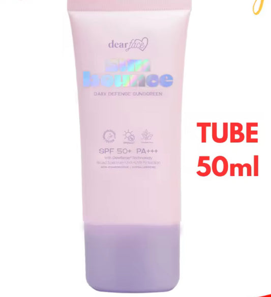 Dear Face Sunbounce Daily Defense & Tinted Sunscreen SPF50+ PA+++