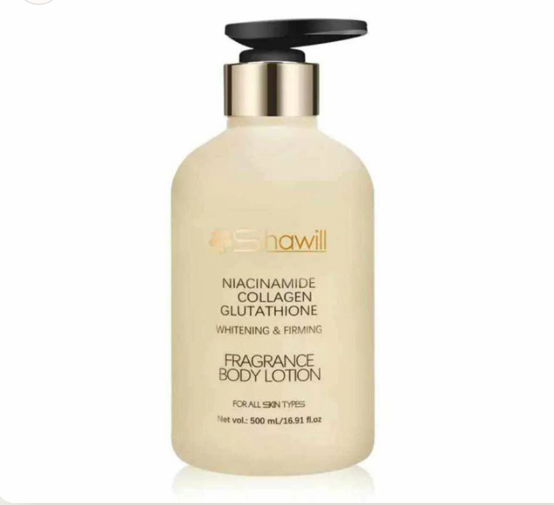 Shawill Niacinamide Body Lotion Collagen Glutathione Fragrance Body Lotion Whitening Firming for All Skin Types 500ML