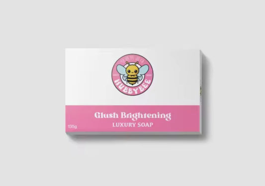 HUBBYBEES GLUSH BRIGHTENING LUXURY SOAP FDA Approved All Skin Types 135g
