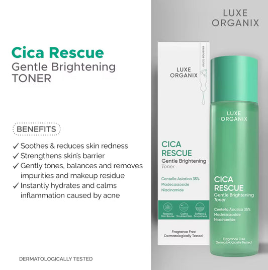 Luxe Organix Cica Rescue Gentle Brightening Toner 150ml